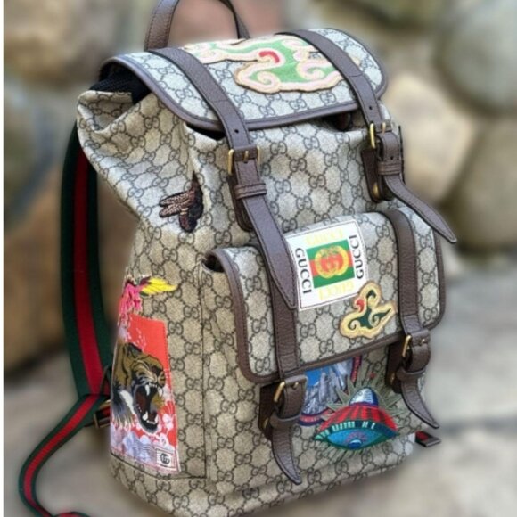 Gucci Courrier Soft GG Supreme Backpack - Picture 1 of 12